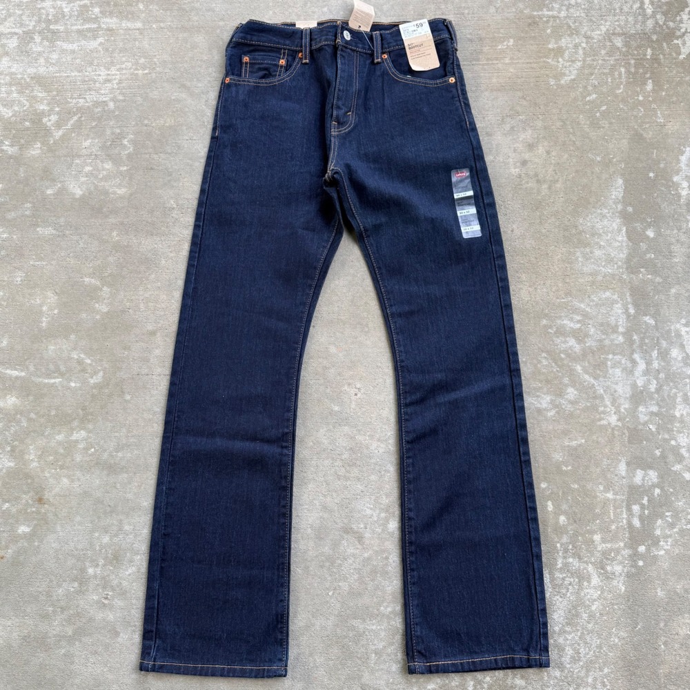 Levis 517 Retro Bootcut Jeans Mens 30x32 Dark Slim Fit 100% Cotton Rugged Denim